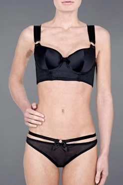 Bordelle Lingerie - Harness Thong G-String - Schwarz -Unterwäsche Rabatt 6 1879 1280x1280