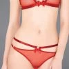 Bordelle Lingerie - Harness Thong G-String - Rot