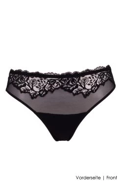 Ambra Lingerie - Douce Dentelle Brazilian Slip - Schwarz