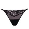 Ambra Lingerie - Douce Dentelle String Tanga - Schwarz