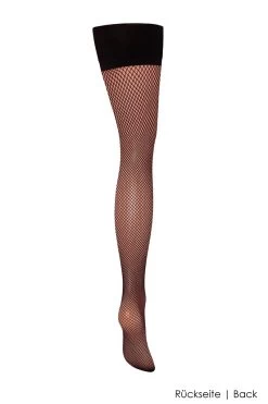 Bluebella - Fishnet Strapsstrümpfe - Schwarz -Unterwäsche Rabatt BLUEBELLA 41467 FISHNET LEG PLAIN TOP STOCKINGS BLACK 2 1280x1280