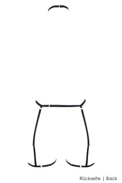 Bluebella - Calypso Thigh Body Harness - Schwarz -Unterwäsche Rabatt BLUEBELLA CALYPSO COLLAR THIGH HARNESS BLACK GOLD 3 1280x1280