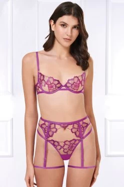 Bluebella - Catalina G-String - Lila 14 Bluebella - Catalina G-String - Lila -Unterwäsche Rabatt BLUEBELLA CATALINA THONG BRIGHT VIOLET SHEER 10 1280x1280