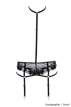 Bluebella - Colette Body Harness - Schwarz -Unterwäsche Rabatt BLUEBELLA COLETTE SUSPENDER HARNESS BLACK 1 1280x1280