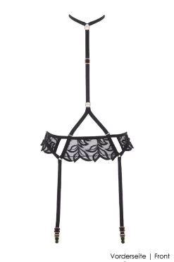 Bluebella - Isadora Strumpfhalter Harness - Schwarz -Unterwäsche Rabatt BLUEBELLA ISADORA SUSPENDER HARNESS 1 1280x1280