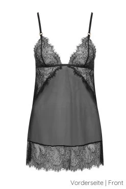 Bluebella - Peony Negligé Und String Set - Schwarz 18 Bluebella - Peony Negligé Und String Set - Schwarz -Unterwäsche Rabatt BLUEBELLA PEONY SHORT CHEMISE THONG SET BLACK 1 1280x1280