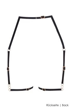 Bluebella - Rafaela Thigh Harness - Schwarz -Unterwäsche Rabatt BLUEBELLA RAFAELA THIGH HARNESS BLACK 2 1280x1280