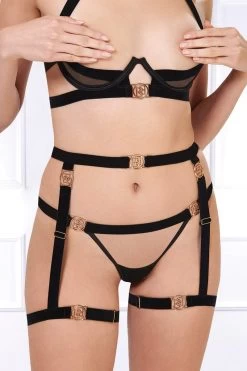 Bluebella - Thalia Thigh Harness - Schwarz -Unterwäsche Rabatt BLUEBELLA THALIA THIGH HARNESS BLACK 11 1280x1280