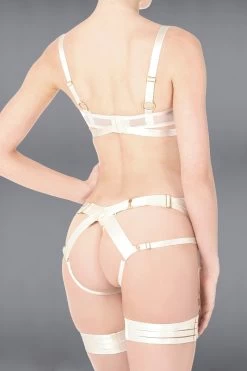 Bordelle Lingerie - Bondage Harness Brief Slip Ouvert - Creme -Unterwäsche Rabatt BORDELLE BONDAGE HARNESS BRIEF OUVERT CREAM 6 1280x1280