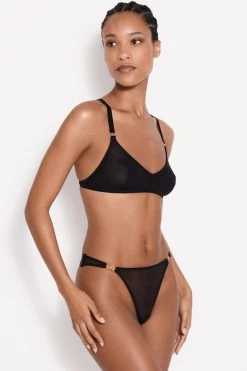 Bordelle Lingerie - Cadi Thong - Schwarz -Unterwäsche Rabatt BORDELLE LINGERIE CADI THONG SCHWARZ 7 1280x1280