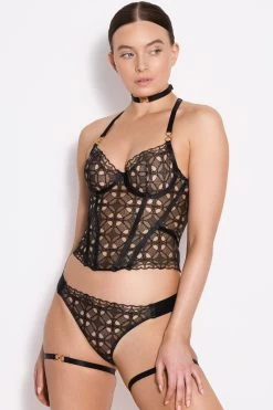 Bordelle Lingerie - Circe Strap Garters Set - Schwarz 21 Bordelle Lingerie - Circe Strap Garters Set - Schwarz -Unterwäsche Rabatt BORDELLE LINGERIE CIRCE STRAP GARTERS SCHWARZ 7 1280x1280