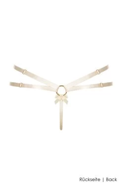 Bordelle Lingerie - Harness Thong G-String - Creme -Unterwäsche Rabatt BORDELLE LINGERIE HARNESS THONG CREAM 4 1280x1280