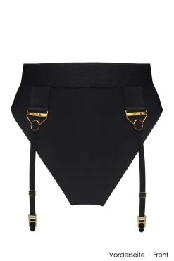 Bordelle Lingerie - Rey High Waist Thong - Schwarz -Unterwäsche Rabatt BORDELLE LINGERIE REY HIGH WAIST THONG BLACK 1 1280x1280