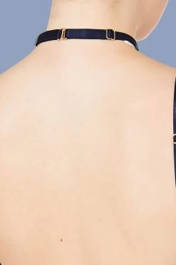 Bordelle Lingerie - Rey Strap Collar - Navy Blue -Unterwäsche Rabatt BORDELLE LINGERIE REY STRAP COLLAR BLUE 5 1280x1280