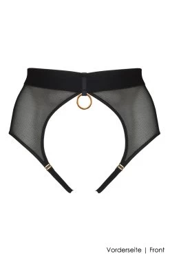 Bordelle Lingerie - Ula Ouvert Brief - Schwarz