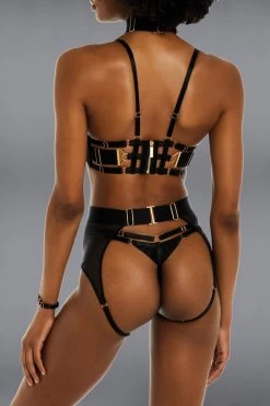 Bordelle Lingerie - Ula Ouvert Brief - Schwarz -Unterwäsche Rabatt BORDELLE LINGERIE ULLA OUVERT BRIEF BLACK 8 1280x1280