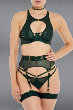 Bordelle Lingerie - Ula Strap Thong - Eden Grün -Unterwäsche Rabatt BORDELLE LINGERIE ULLA STRAP THONG EDEN 6 1280x1280