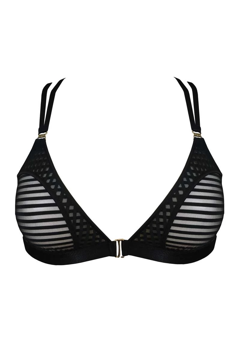 Bordelle Lingerie - Scala Soft Cup Bra Triangel BH - Schwarz 1 Bordelle Lingerie - Scala Soft Cup Bra Triangel BH - Schwarz