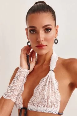 Bracli - Paris Dark Pleasure Glove - Weiss Schwarz -Unterwäsche Rabatt BRACLI DARK PARIS GLOVE WEISS SCHWARZ 2 1280x1280