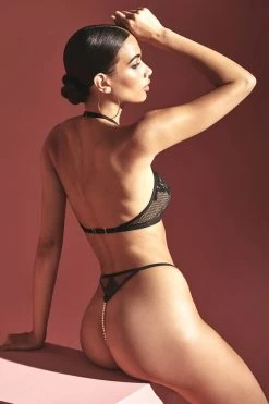 Bracli - London G-String / Perlenstring - Schwarz -Unterwäsche Rabatt BRACLI LONDON GSTRING 3 1280x1280