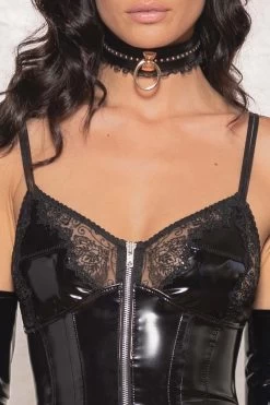 Patrice Catanzaro - Ouragan Vinyl Torselett - Schwarz -Unterwäsche Rabatt CATANZARO OURAGAN ROBE GUEPIERE 8 1280x1280