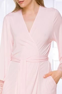 Coemi - Aurora Micromodal Kimono - Rosa -Unterwäsche Rabatt COEMI AURORA KIMONO SWEET ROSE 1 1280x1280