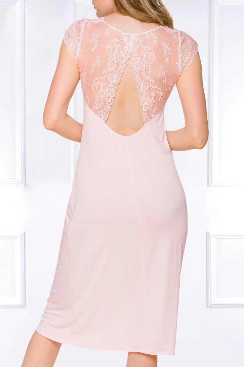 Coemi - Aurora Micromodal Nachthemd - Rosa 1 Coemi - Aurora Micromodal Nachthemd - Rosa