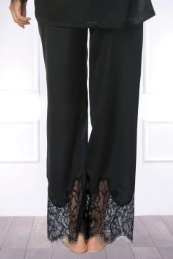 Coemi - Ayana Satin Schlafanzug - Schwarz -Unterwäsche Rabatt COEMI AYANA PYJAMA BLACK 6 1280x1280