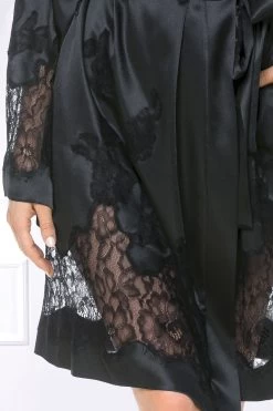 Coemi - Ayana Satin Kimono - Schwarz 11 Coemi - Ayana Satin Kimono - Schwarz -Unterwäsche Rabatt COEMI AYANA SHORT KIMONO BLACK 4 1280x1280