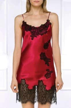 Coemi - Ayana Satin Negligee - Rot