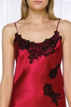 Coemi - Ayana Satin Negligee - Rot -Unterwäsche Rabatt COEMI AYANA SHORT NEGLIGEE CHERRY BLACK 4 1280x1280