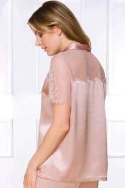 Coemi - Federica Satin Pyjama Set - Puder -Unterwäsche Rabatt COEMI FEDERICA PYJAMA PEONY 8 1280x1280