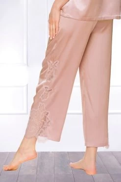 Coemi - Federica Satin Pyjama Set - Puder -Unterwäsche Rabatt COEMI FEDERICA PYJAMA PEONY 9 1280x1280
