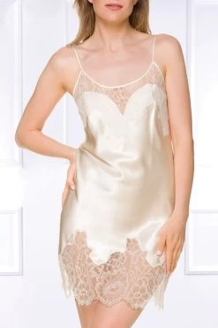 Coemi - Federica Satin Negligee - Champagner