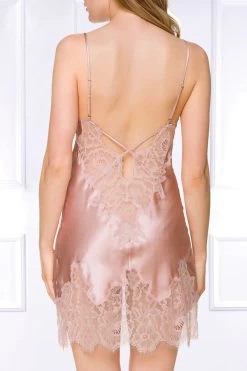 Coemi - Federica Satin Negligé - Puder -Unterwäsche Rabatt COEMI FEDERICA SHORT NIGHTDRESS PEONY 8 1280x1280