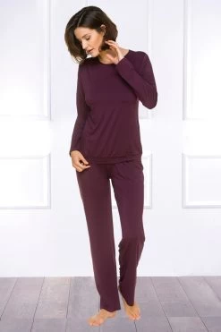 Coemi - Harlow Pyjama Set - Damson/Schwarz -Unterwäsche Rabatt COEMI HARLOW PYJAMA DAMSON BLACK 5 1280x1280