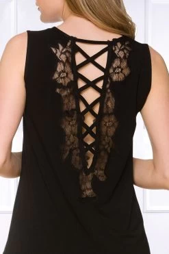 Coemi - Janel Mikromodal Pyjama Set - Schwarz -Unterwäsche Rabatt COEMI JANEL NIGHTSET TOP SHORTS BLACK 6 1280x1280