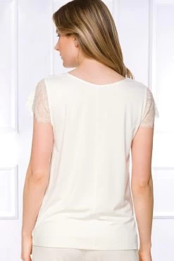 Coemi - Janel Micromodal Pyjama Set - Champagner (lang) -Unterwäsche Rabatt COEMI JANEL PYJAMA CREAM 6 1280x1280