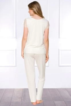 Coemi - Janel Micromodal Pyjama Set - Champagner (lang) -Unterwäsche Rabatt COEMI JANEL PYJAMA CREAM 8 1280x1280