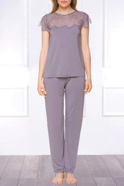 Coemi - Janel Mikromodal Pyjama Set - Lavendel -Unterwäsche Rabatt COEMI JANEL PYJAMA LONG PANTS LANVENDER 5 1280x1280
