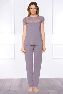 Coemi - Janel Mikromodal Pyjama Set - Lavendel -Unterwäsche Rabatt COEMI JANEL PYJAMA LONG PANTS LANVENDER 6 1280x1280