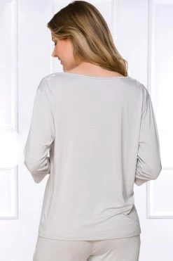 Coemi - Joana Micromodal Pyjama Set - Hellgrau -Unterwäsche Rabatt COEMI JOANA PYJAMA CLOUD 6 1280x1280