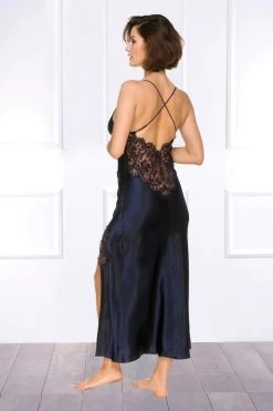 Coemi - Kristina Nachthemd (lang) - Dark Navy -Unterwäsche Rabatt COEMI KRISTINA LONG NIGHTDRESS DARK NAVY 8 1280x1280