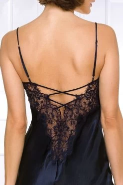Coemi - Kristina Satin Negligee - Dark Navy 20 Coemi - Kristina Satin Negligee - Dark Navy -Unterwäsche Rabatt COEMI KRISTINA NIGHTDRESS DARK NAVY 7 1280x1280