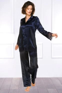 Coemi - Kristina Pyjama Set - Dark Navy -Unterwäsche Rabatt COEMI KRISTINA PYJAMA DARK NAVY 4 1280x1280