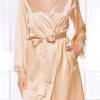 Coemi - Saia Satin Morgenmantel - Aprikose