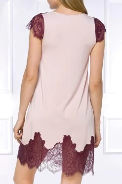 Coemi - Soul Nachthemd - Rosa 10 Coemi - Soul Nachthemd - Rosa -Unterwäsche Rabatt COEMI SHORT NEGLIGEE ROSE CLOUD WINE 3 1280x1280