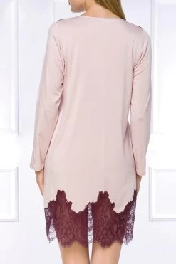 Coemi - Soul Langarm Nachthemd - Rosa -Unterwäsche Rabatt COEMI SOUL LONG SLEEVE NIGHTDRESS ROSE CLOUD WINE 2 1280x1280