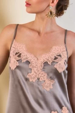 Cotton Club Seide - Lingerie Top Primario - Taupe Pesco -Unterwäsche Rabatt COTTON CLUB SETA PRIMARIO LINGERIE TOP 1 1280x1280