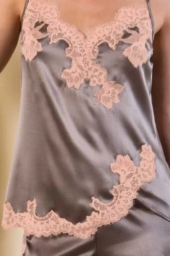 Cotton Club Seide - Lingerie Top Primario - Taupe Pesco -Unterwäsche Rabatt COTTON CLUB SETA PRIMARIO LINGERIE TOP 2 1280x1280